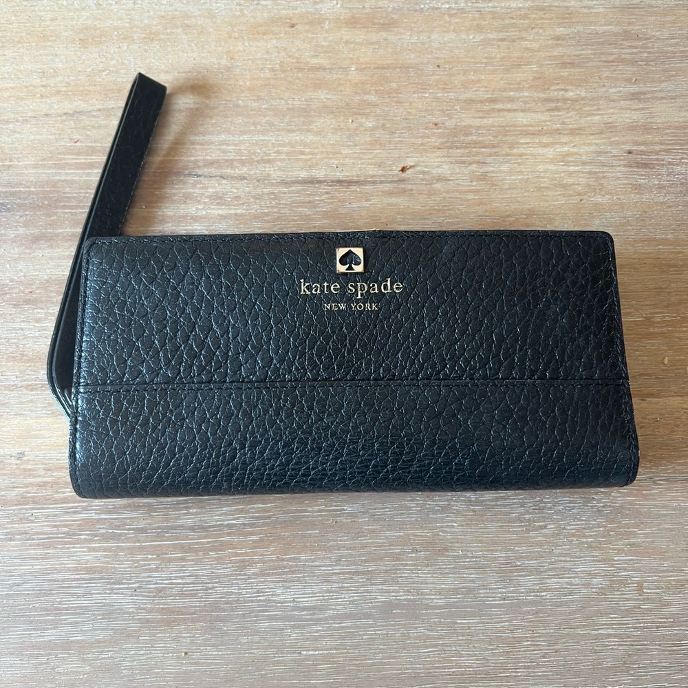 Kate Spade Black Leather Wallet